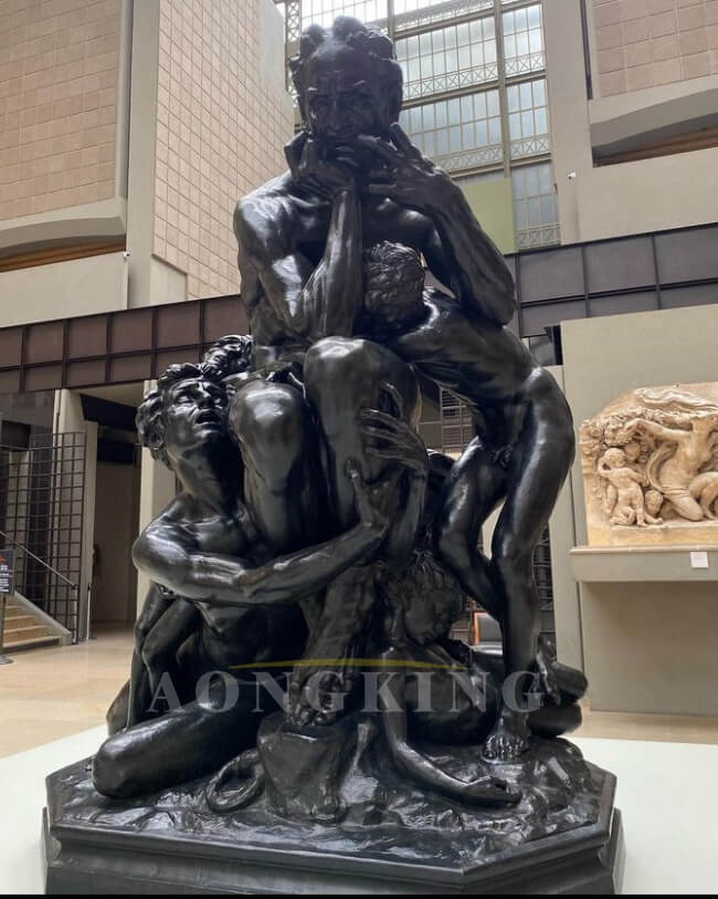 Ugolino and His Sons bronze statue (2)