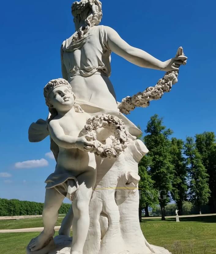 garden flora marble statue (2)