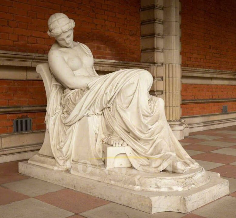marble Greek poet Erinna statue