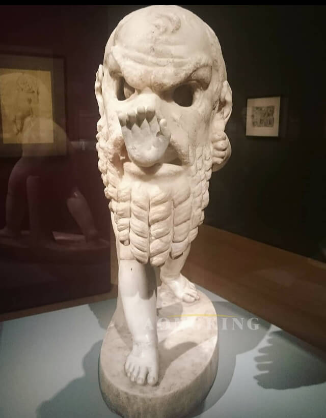 marble Statue of a Young Satyr Wearing a Theater Mask of Silenos (2)