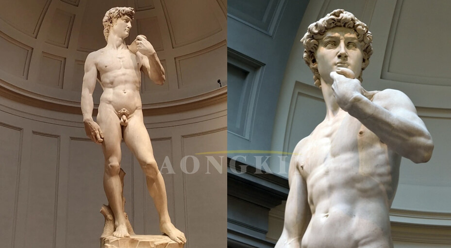 David marble neoclassical statues