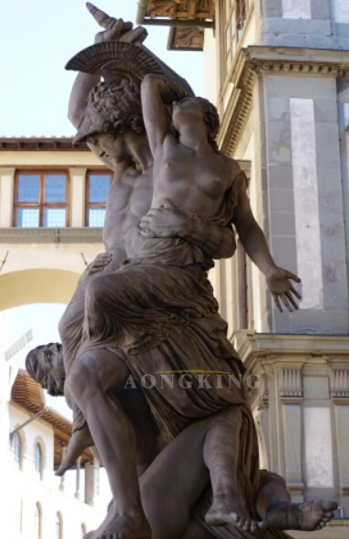 Rape of Polyxena marble sculpture