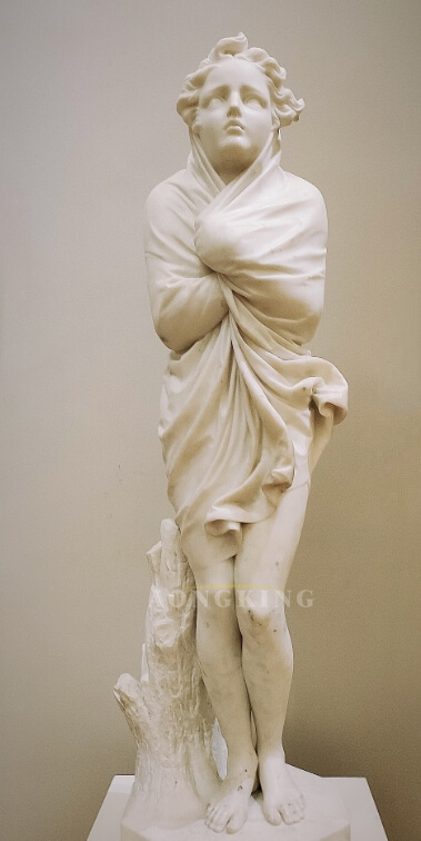 Winter Houseless Wanderer marble statue