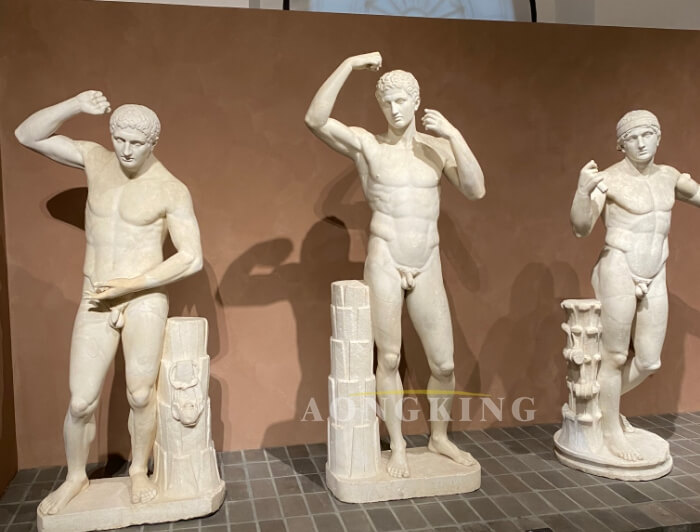 athlete marble statues