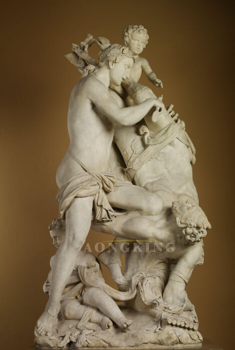 marble Apollo Flaying Marsyas statue