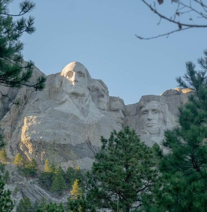 Granite monument Mount Rushmore National Memorial