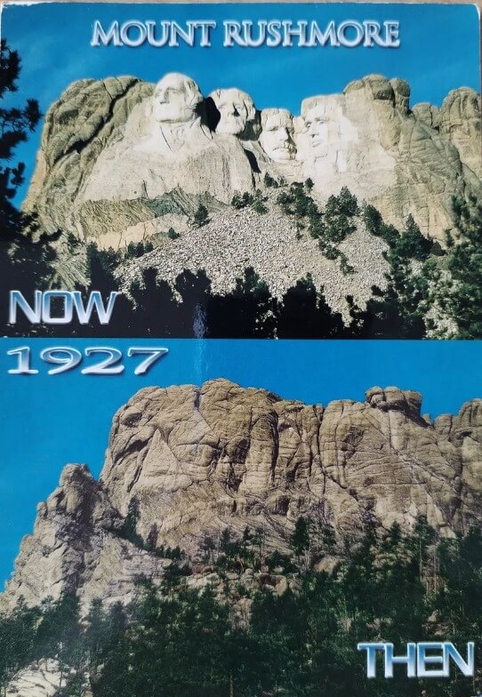 Granite monument Mount Rushmore National Memorial