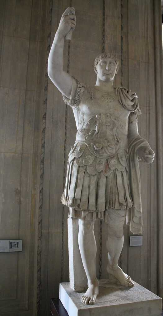 Trajan marble sculpture1