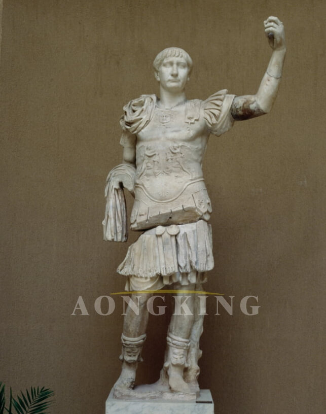 marble Emperor Trajan statue