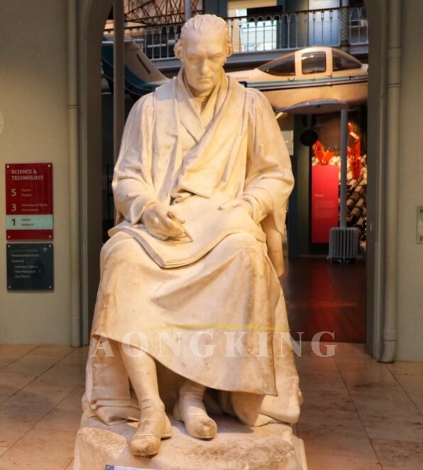 marble James Watt statue
