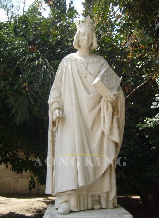 marble Louis IX statue1