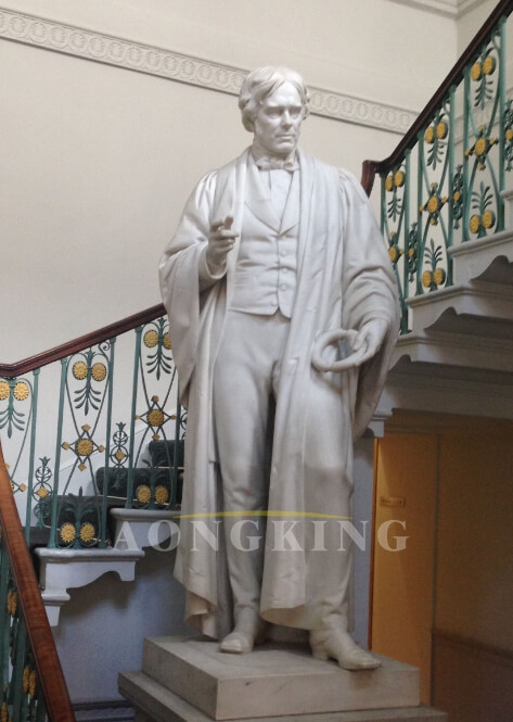 marble Michael Faraday statue