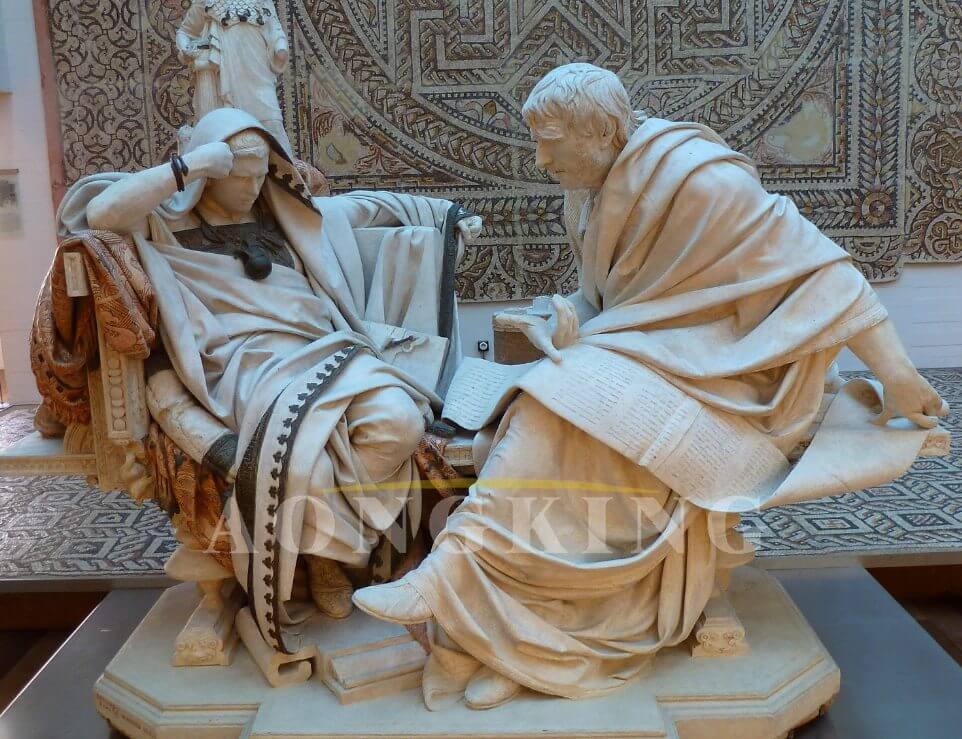 marble See Nero and Seneca statue