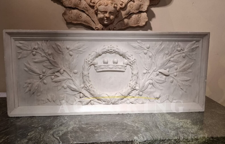 marble relief from a chimney piece