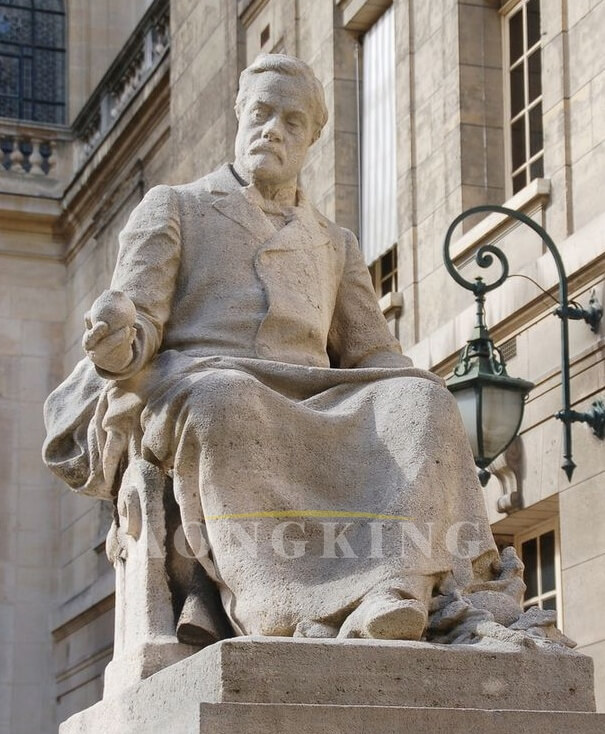 stone Louis Pasteur statue