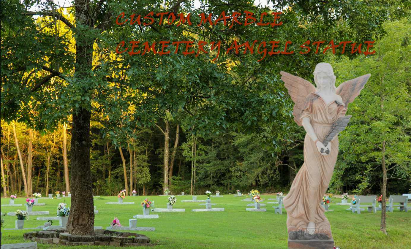Custom Marble Cemetery Angel Statue