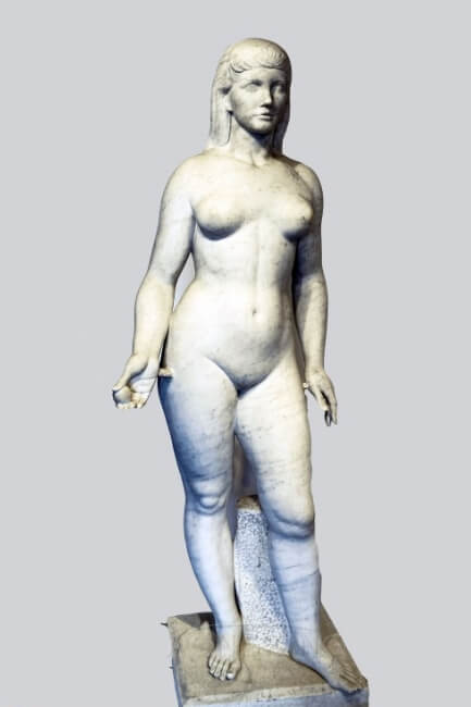Indian lady marble statue