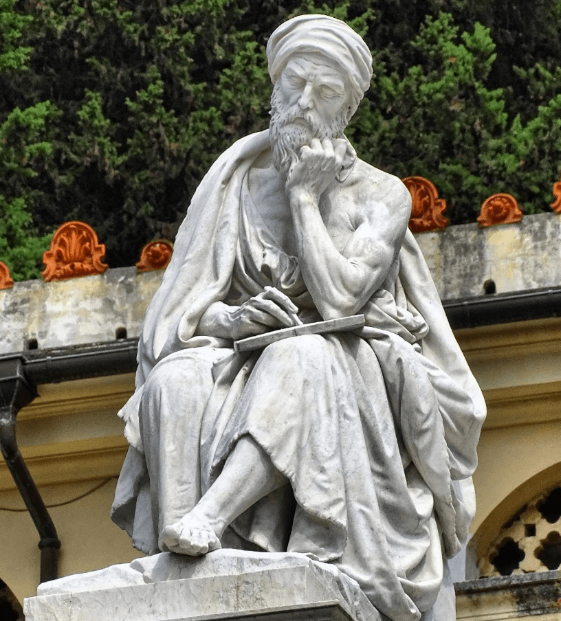 Marble Scholar Doorway statue (1)