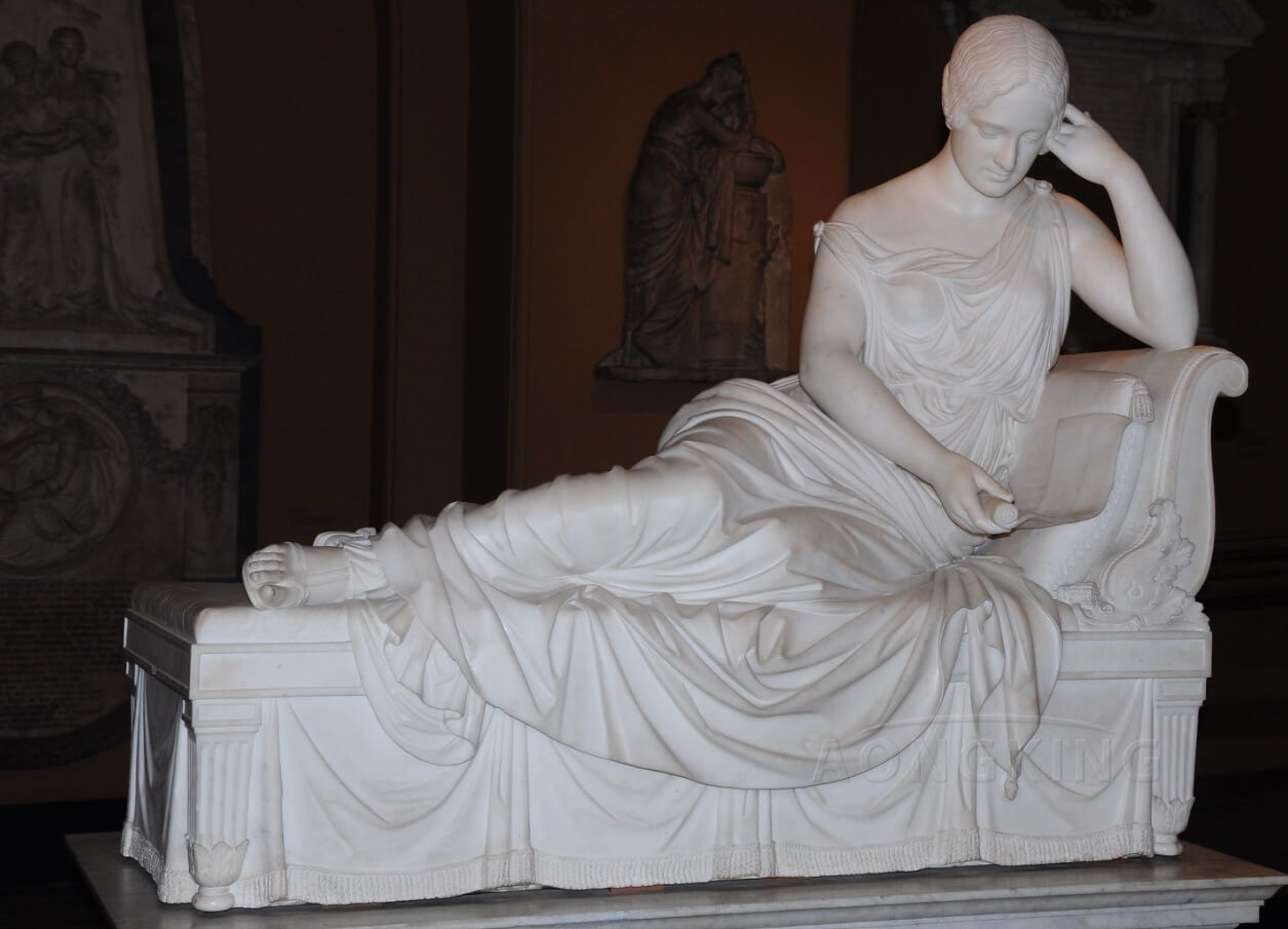 Monument to Emily Georgiana Countess of Winchilsea marble statue