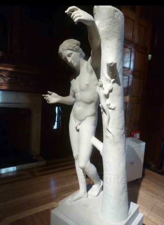 The Apollo Sauroktonos Marble statue