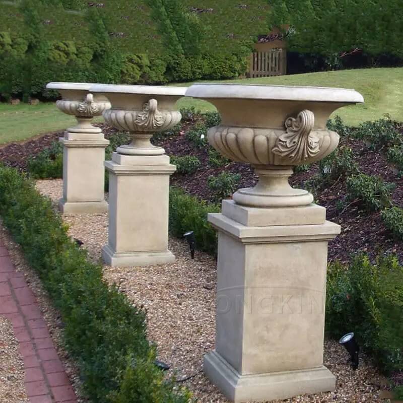 big marble pots for plants