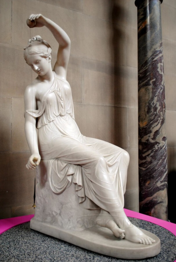 marble A Spinning Girl statue