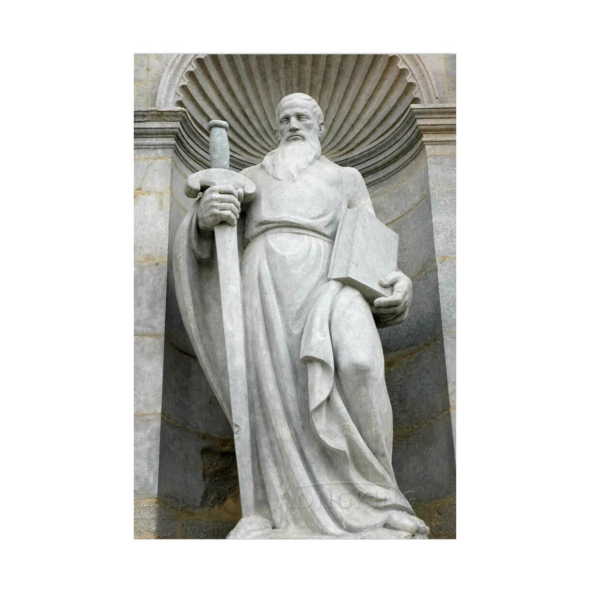 marble sculpture of saint Paul