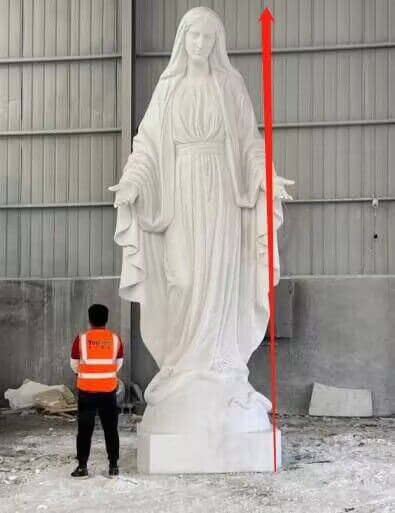 marble large size outdoor mary statues