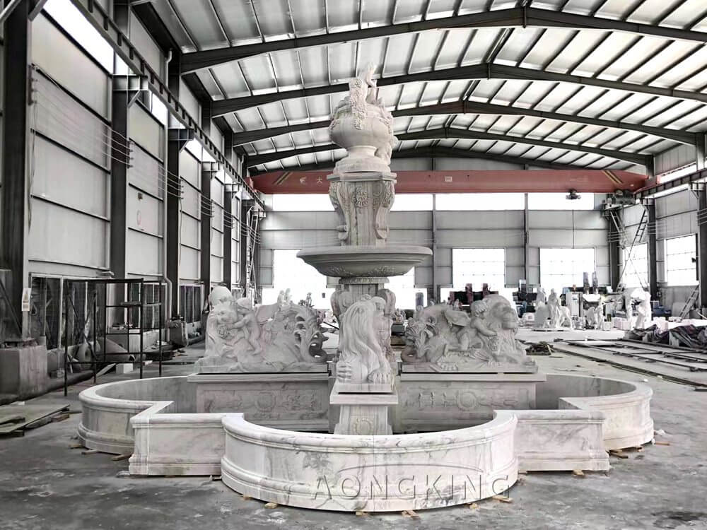 marble fountain for sale from Aongking factory 98-akks31