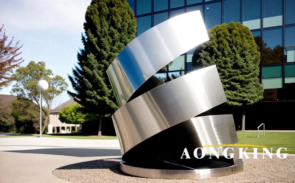 stainless steel plate sculpture
