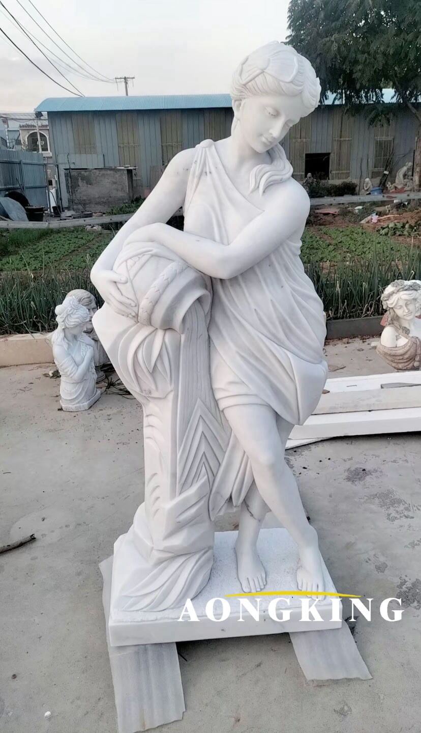 marble female goddess statue