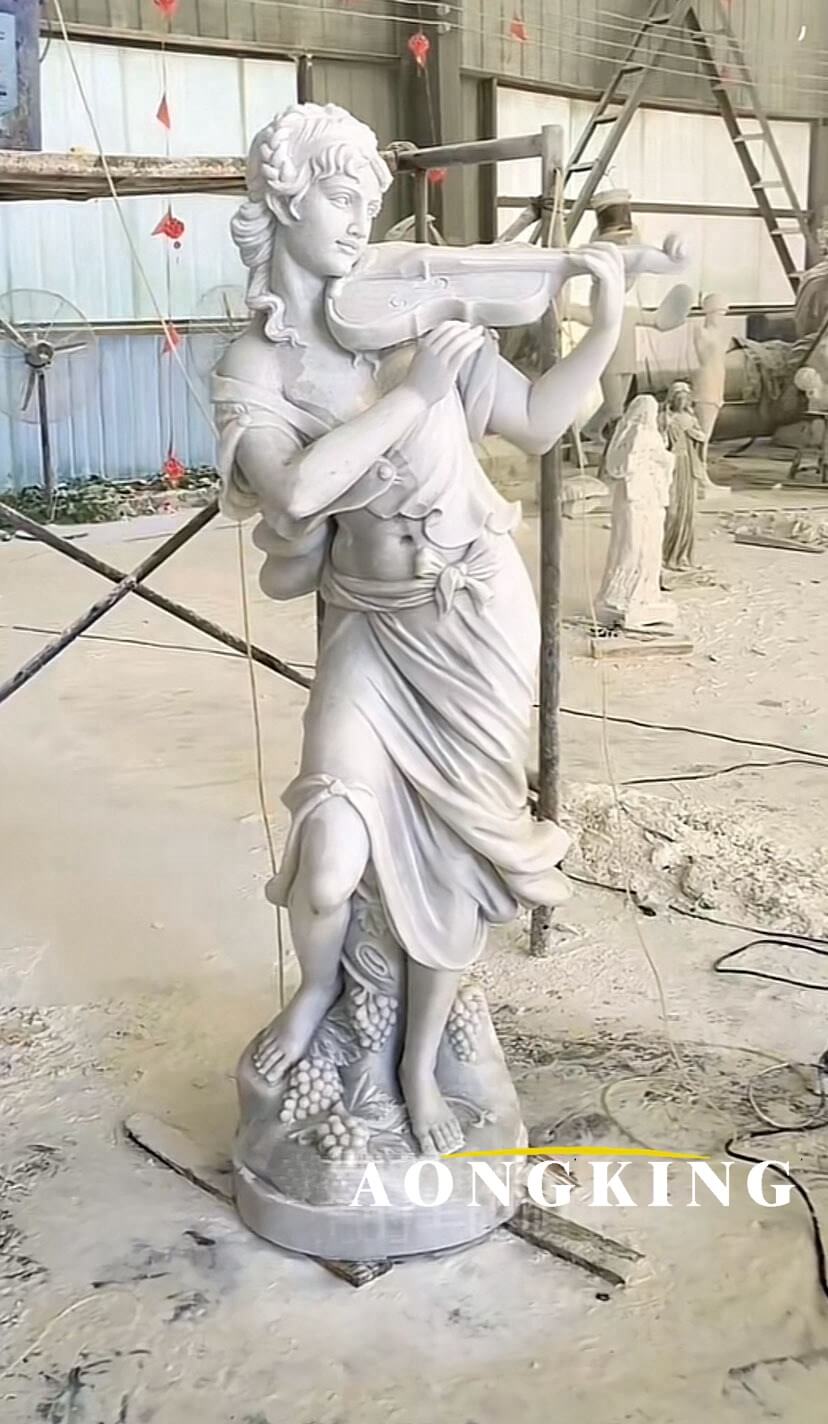 marble musical goddess statues from Aongking Factory