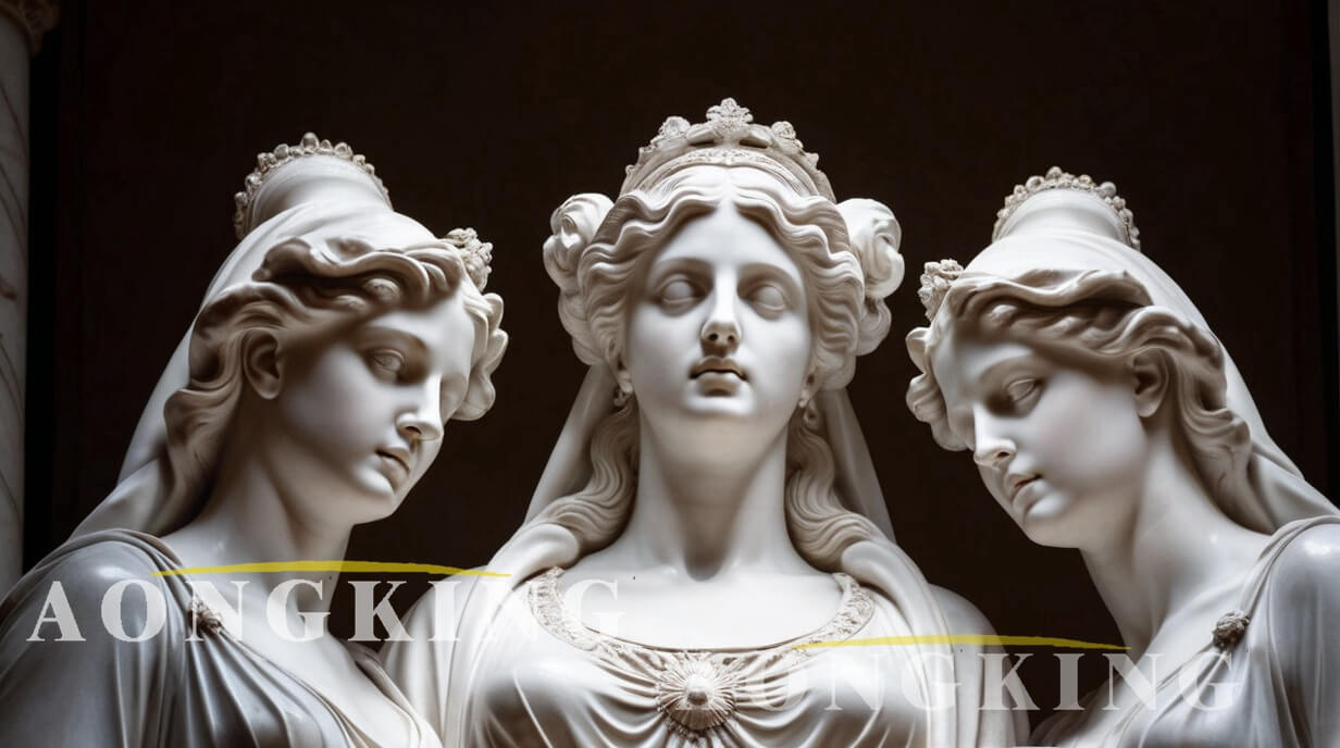 greek myth three graces statues
