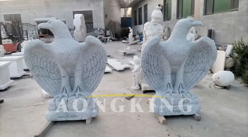marble pigeon sculptures