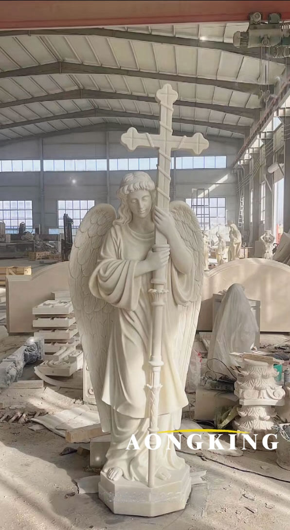 marble statue of angels